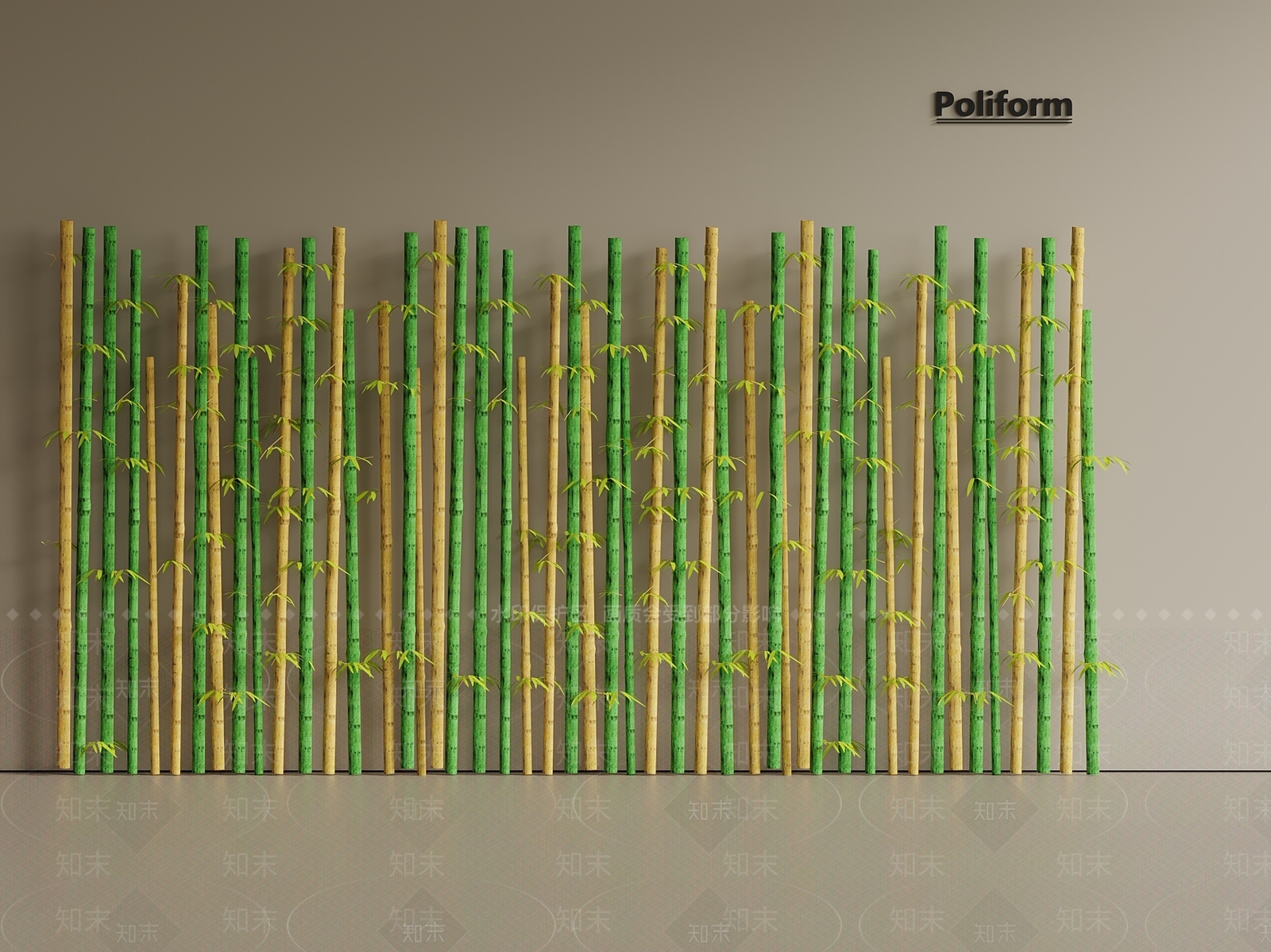 现代中式围墙3D模型下载【ID:1201355897】