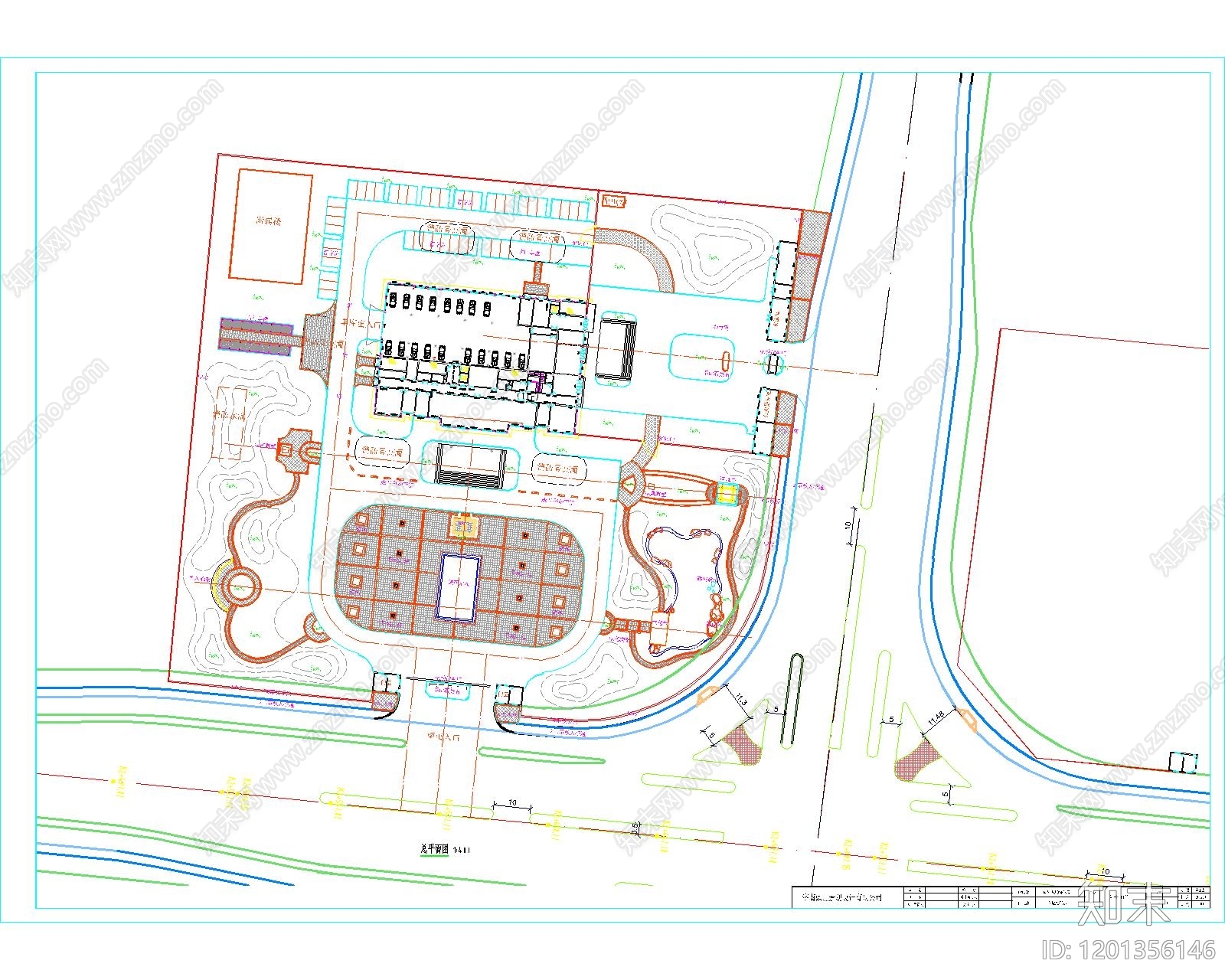 办公景观施工图下载【ID:1201356146】
