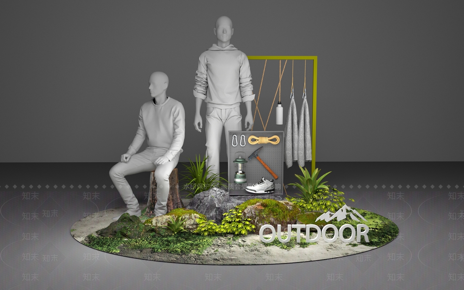 现代工业橱窗SU模型下载【ID:1201356303】