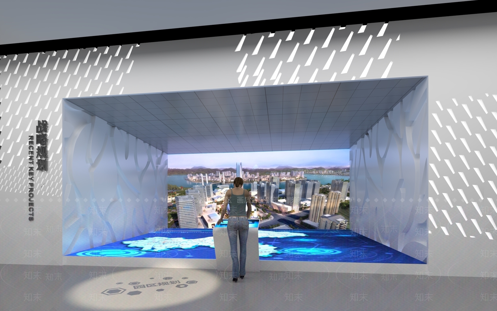 现代简约其他展厅3D模型下载【ID:1201356796】