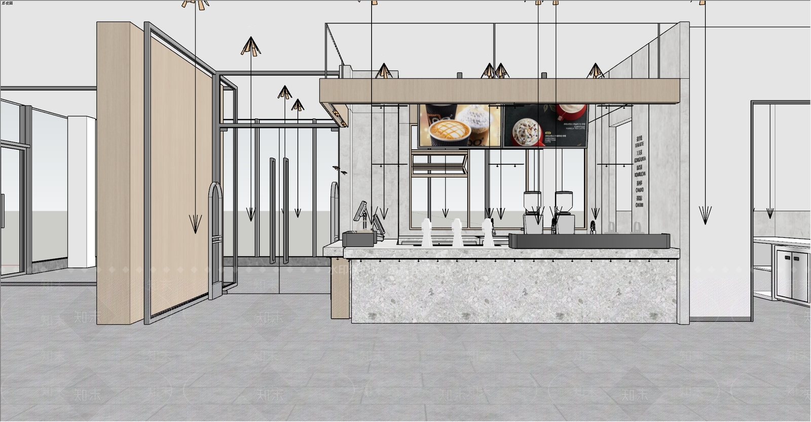 现代其他店铺SU模型下载【ID:1201358113】
