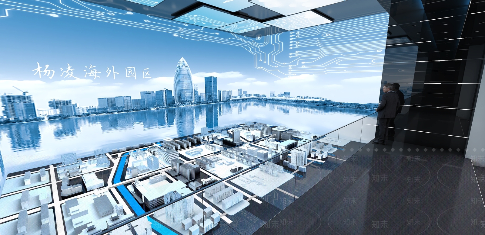现代简约科技展厅3D模型下载【ID:1201359543】