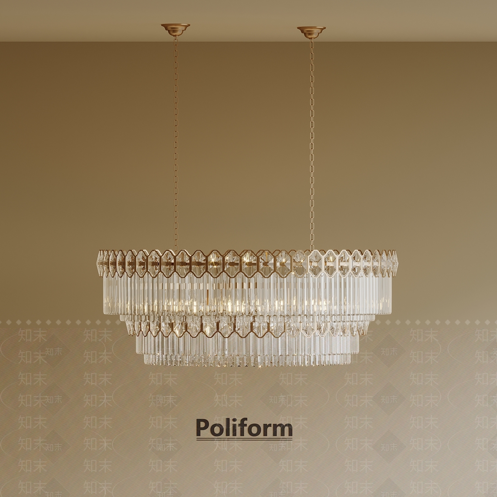 法式吊灯SU模型下载【ID:1201360735】