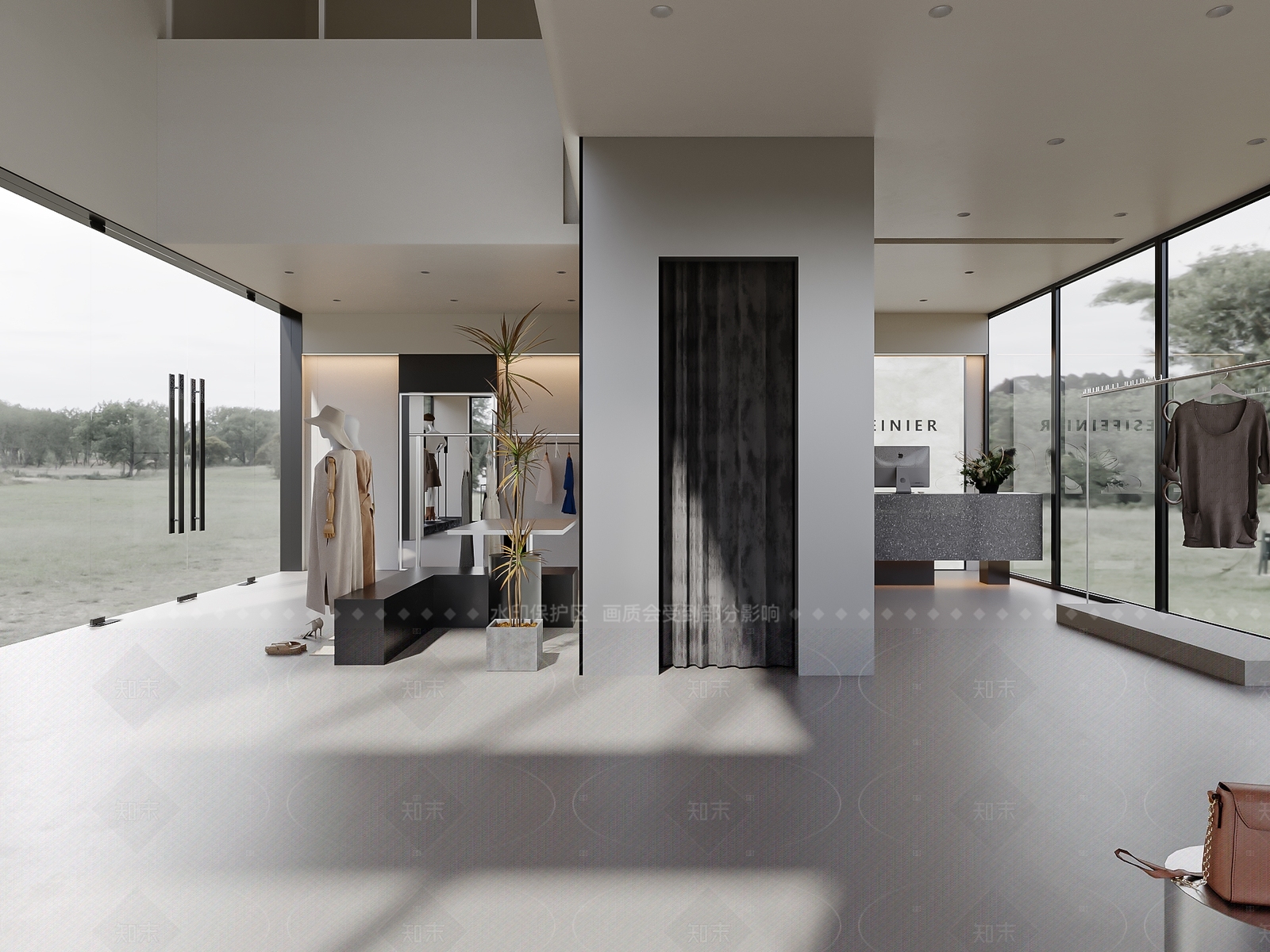 现代服装店3D模型下载【ID:1201361049】