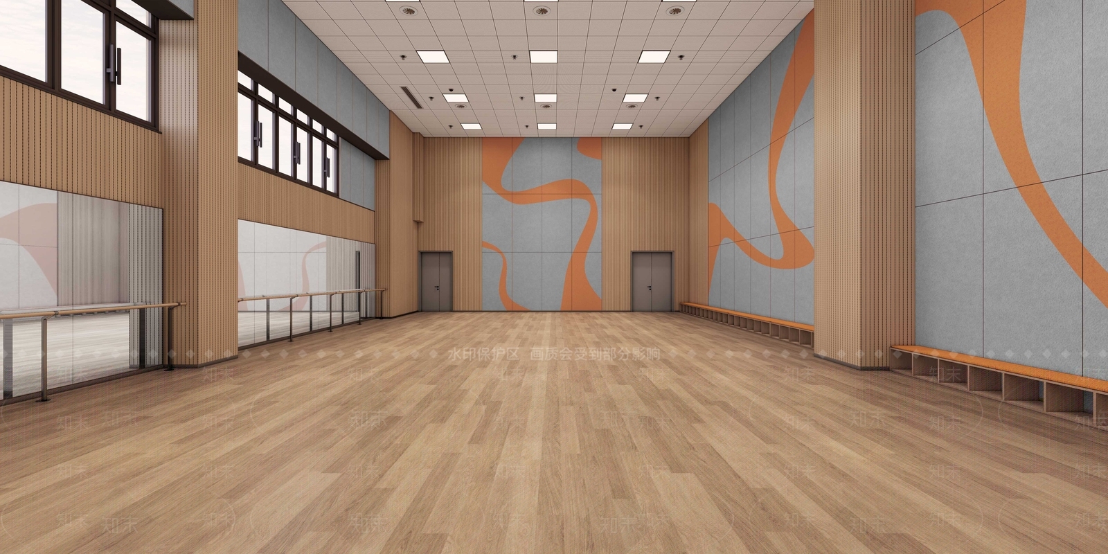 现代其他学校空间SU模型下载【ID:1201363326】