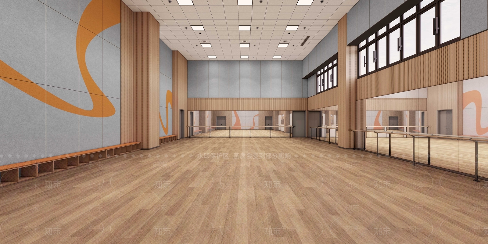 现代其他学校空间SU模型下载【ID:1201363326】