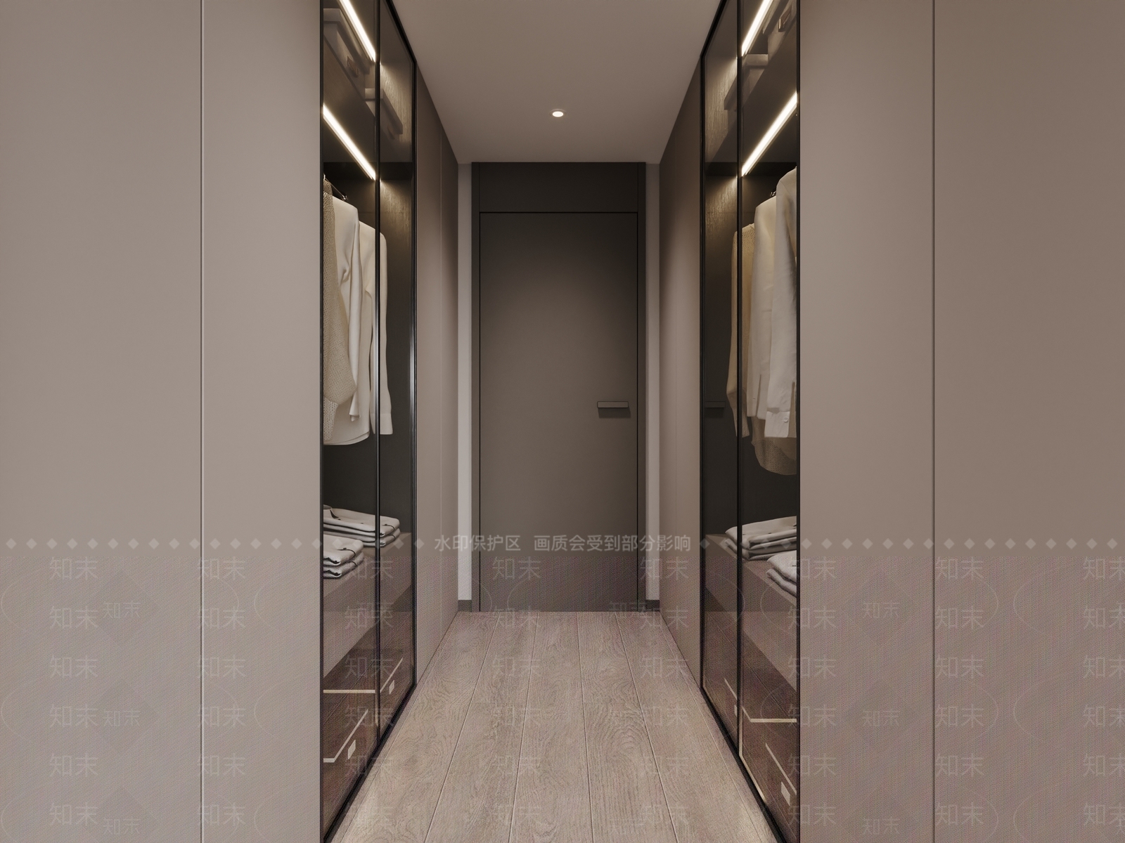 现代简约衣帽间3D模型下载【ID:1201371547】