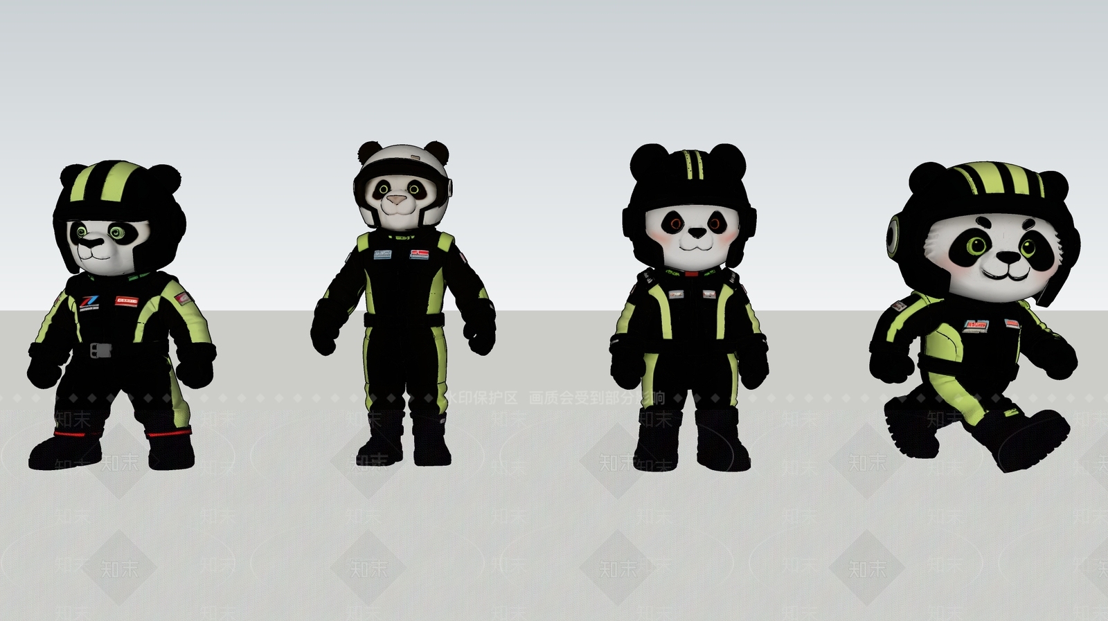 虚拟人物SU模型下载【ID:1201373523】
