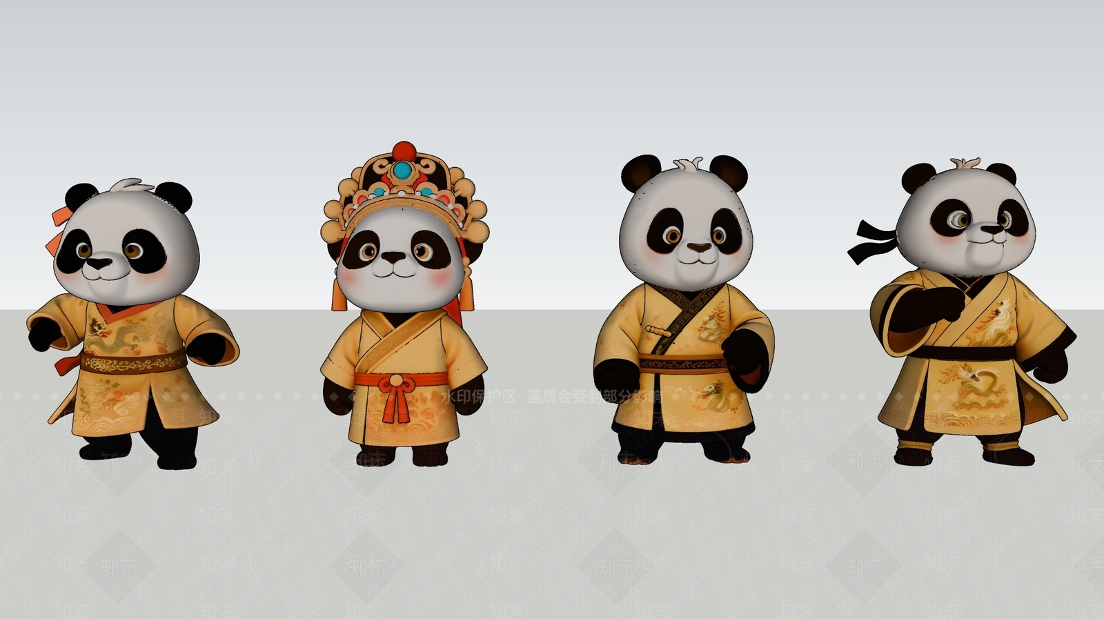 虚拟人物SU模型下载【ID:1201373683】