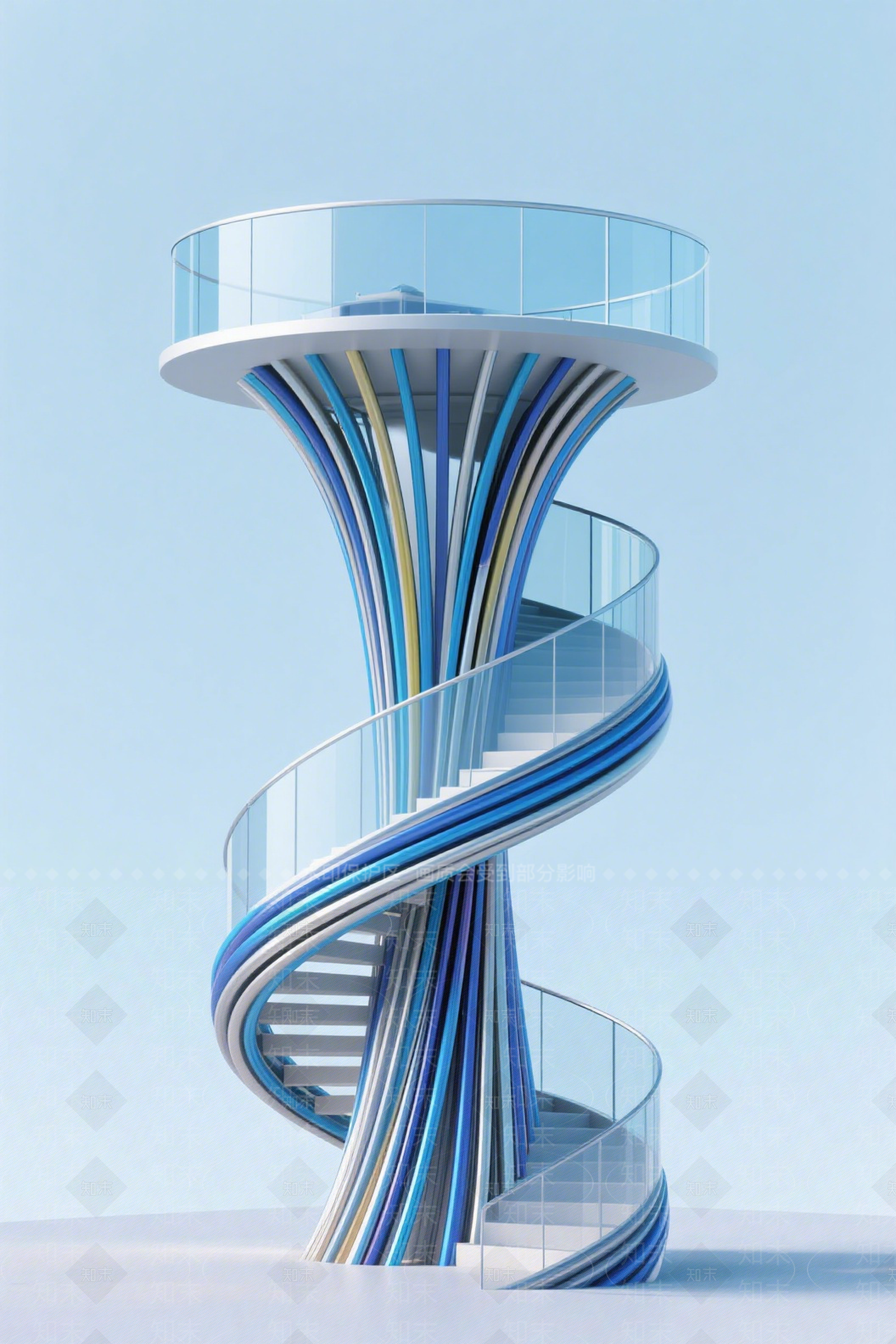 现代塔楼SU模型下载【ID:1201374623】