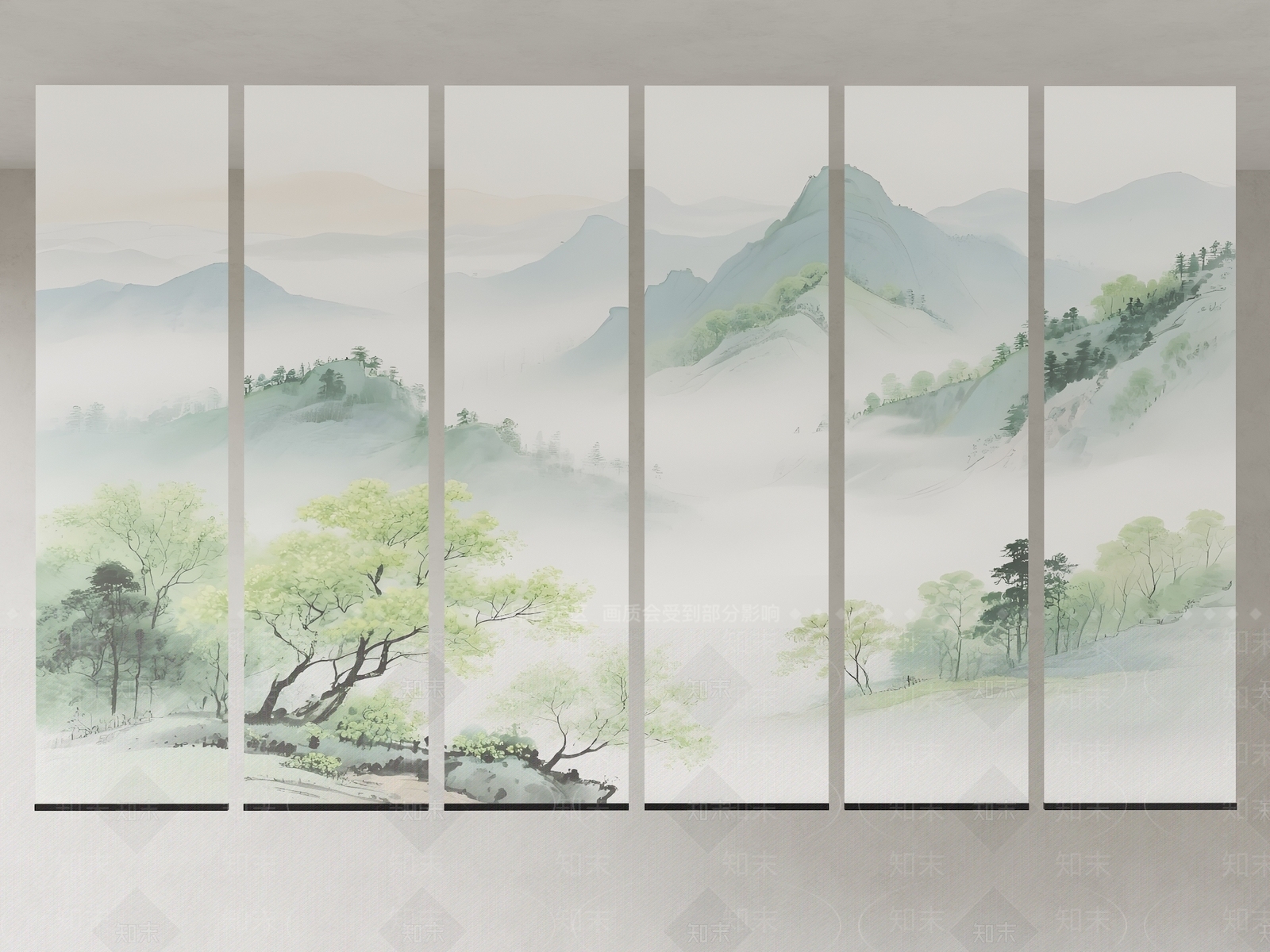 现代极简卷帘3D模型下载【ID:1201377639】