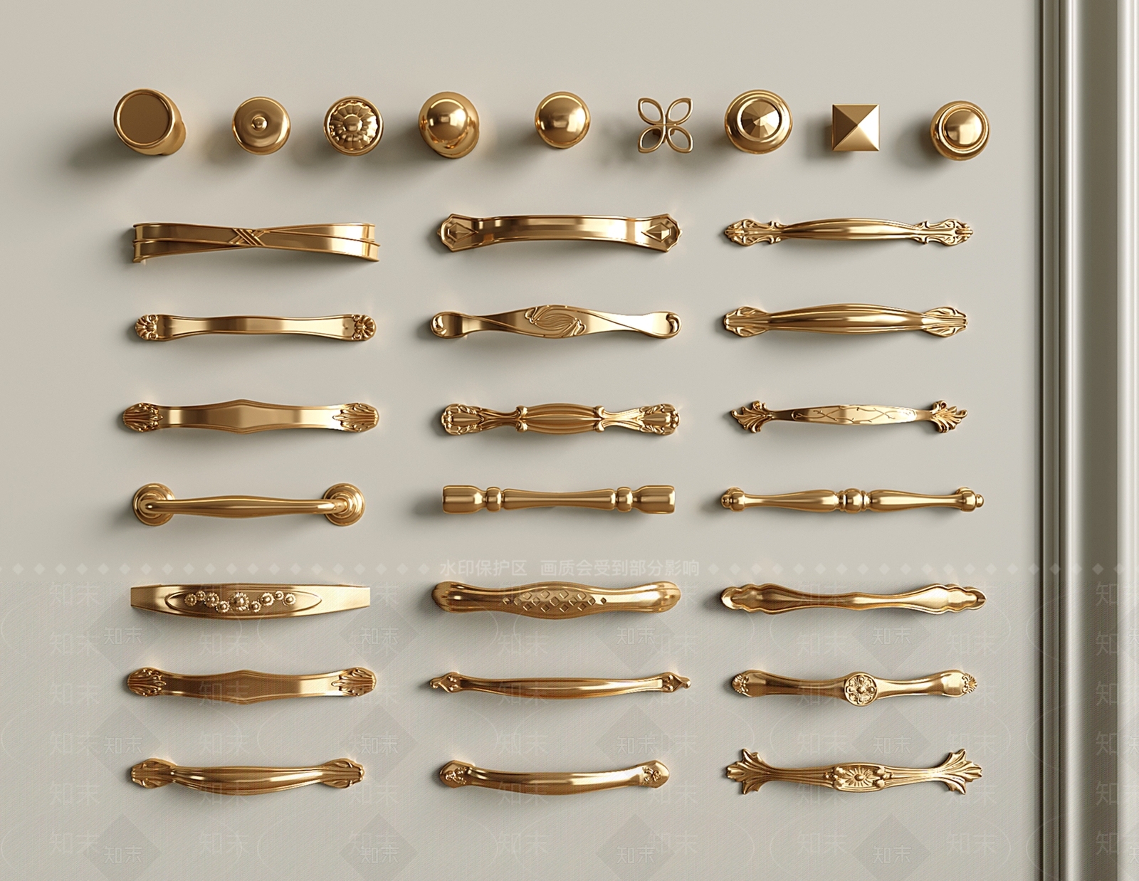 法式欧式拉手SU模型下载【ID:1201379782】