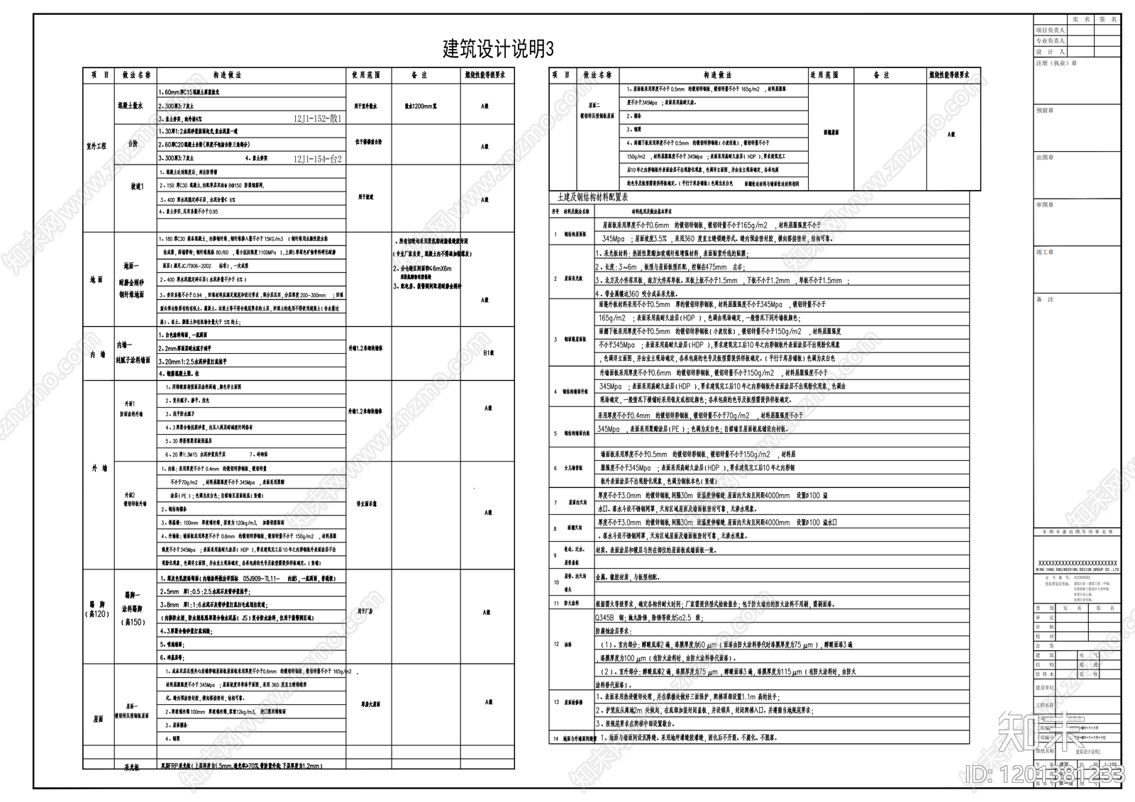 现代产业园建筑cad施工图下载【ID:1201381233】