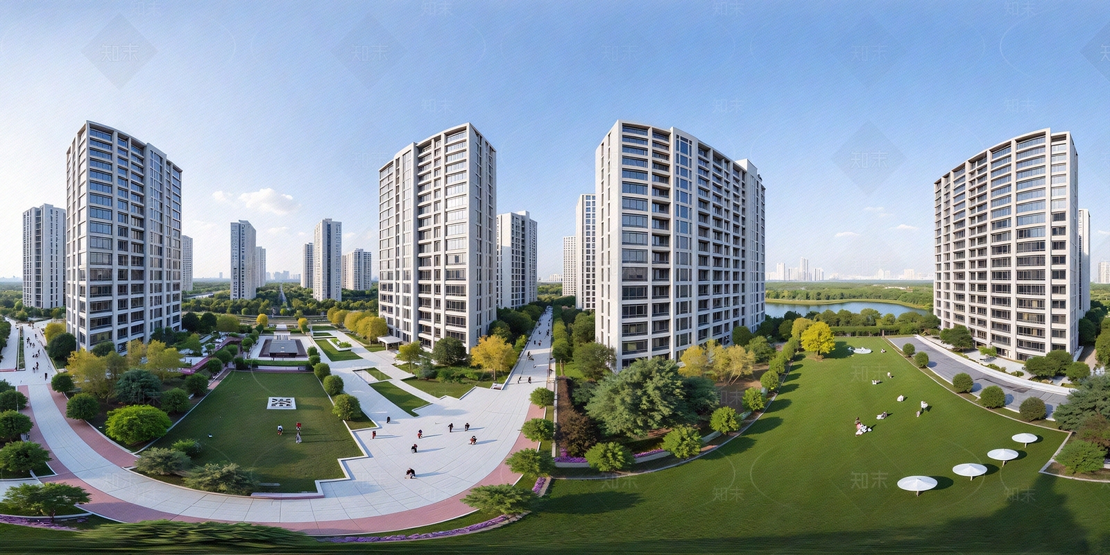 现代小区HDR贴图下载【ID:1201388554】