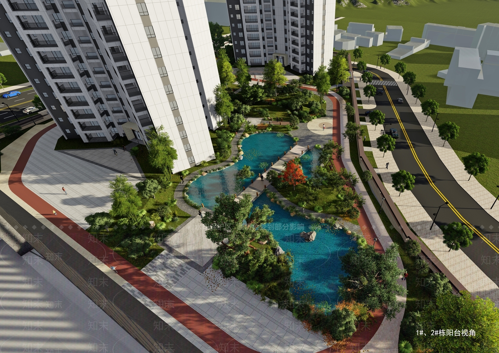 现代高层住宅SU模型下载【ID:1201390186】