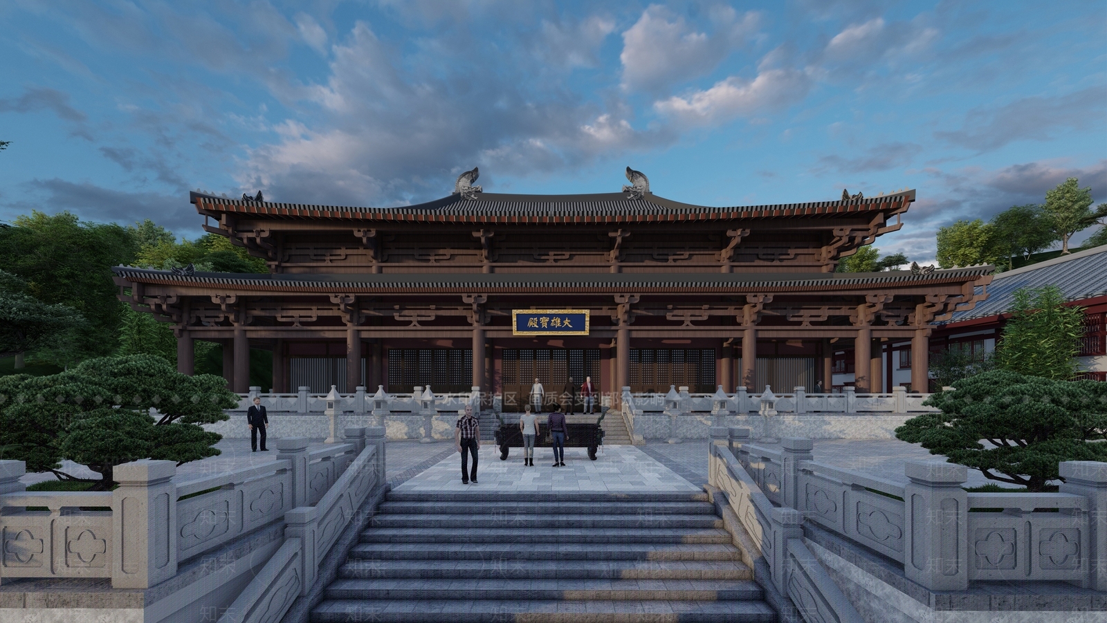 中式其他公共建筑SU模型下载【ID:1201391068】