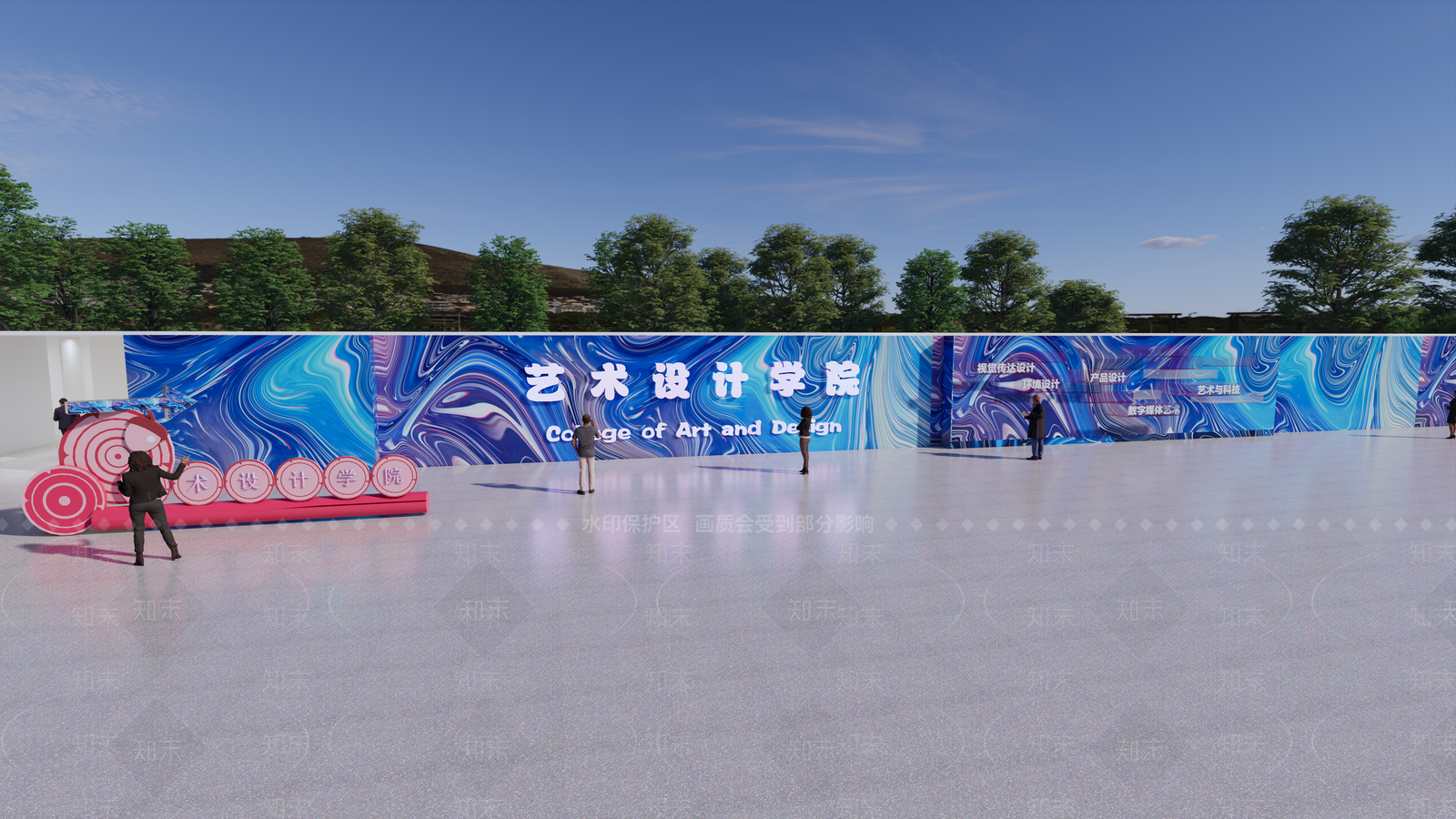 现代其他公共空间SU模型下载【ID:1201391202】
