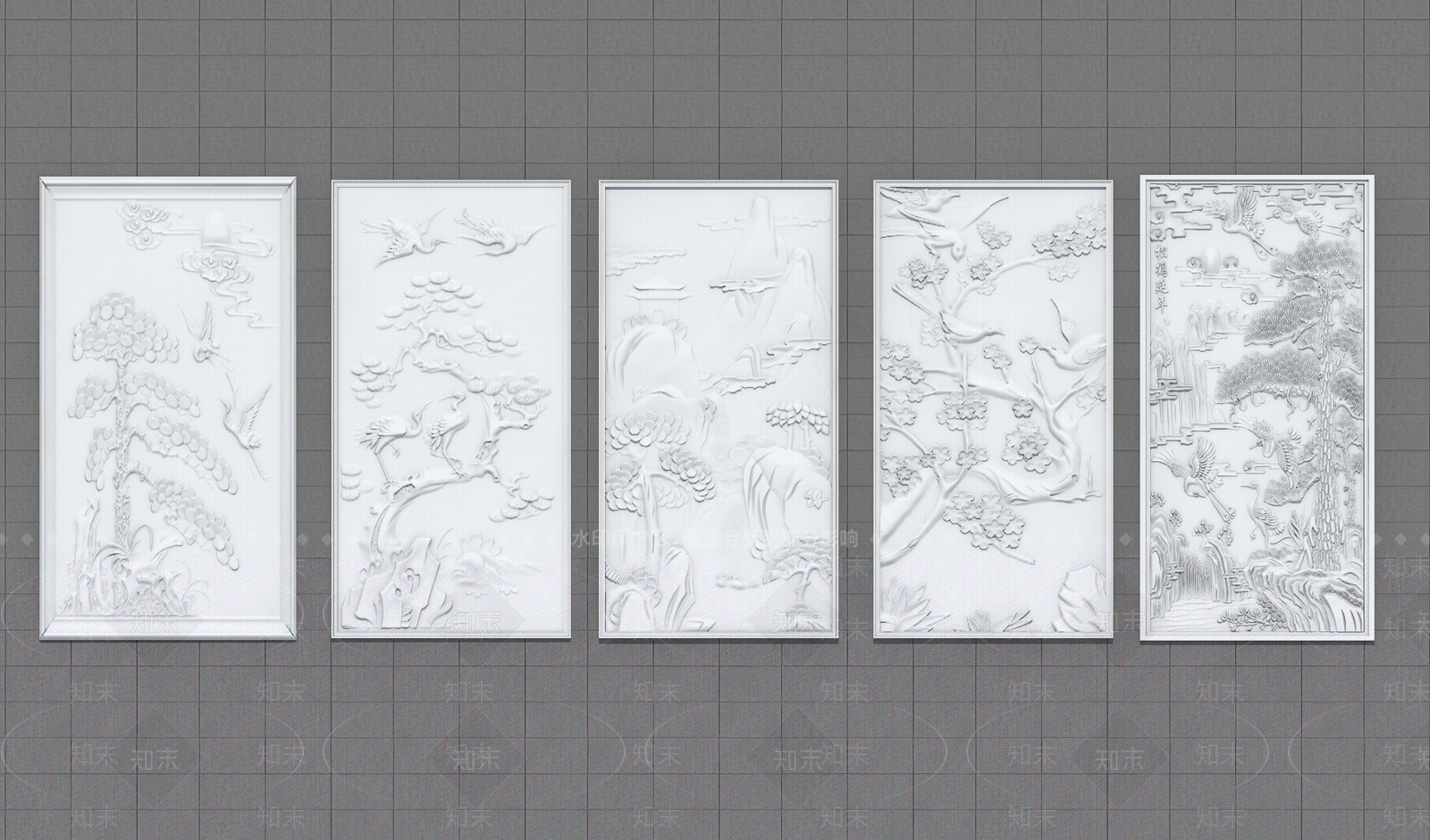 中式新中式雕花SU模型下载【ID:1201398197】