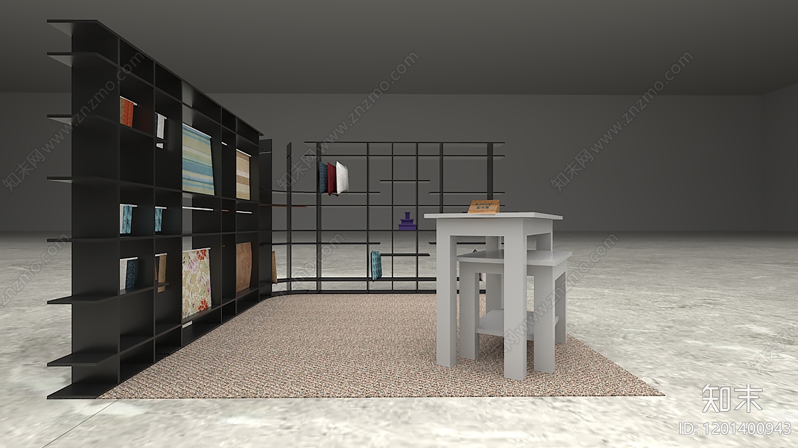 现代文创展台SU模型下载【ID:1201400943】