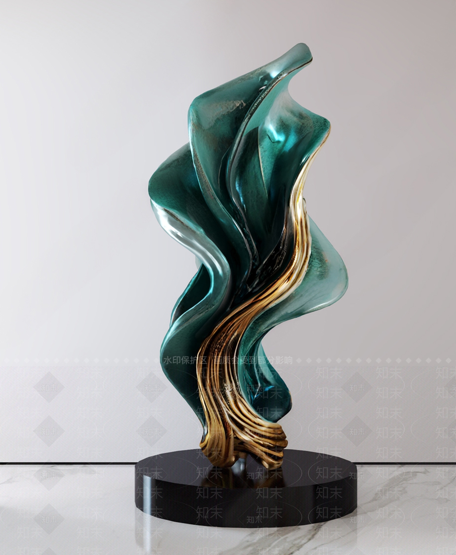 现代意式雕塑摆件SU模型下载【ID:1201402210】