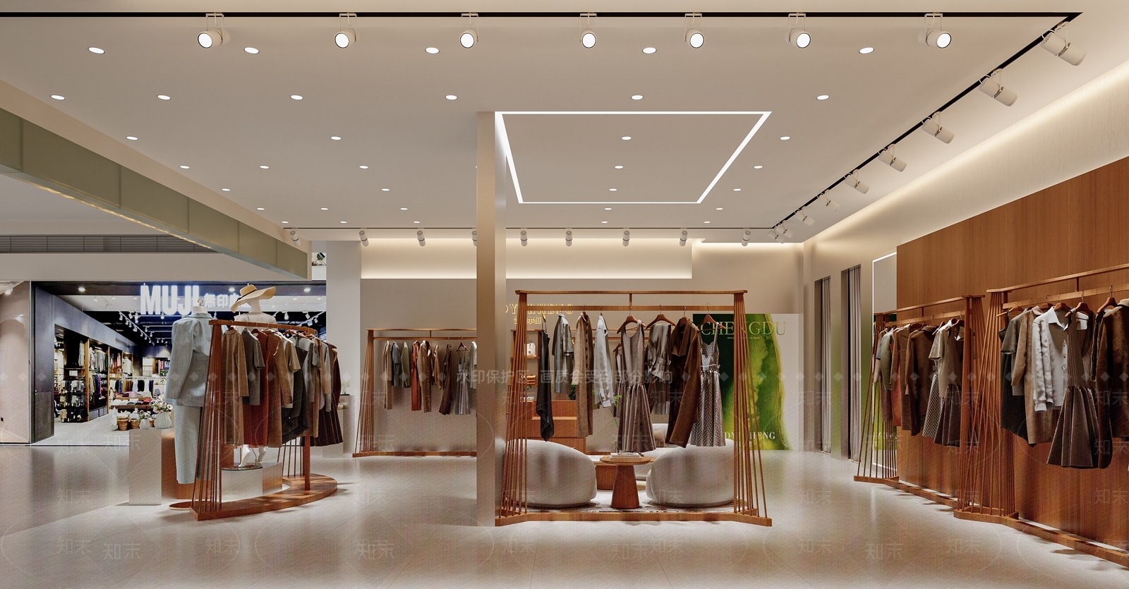 现代服装店3D模型下载【ID:1201407852】