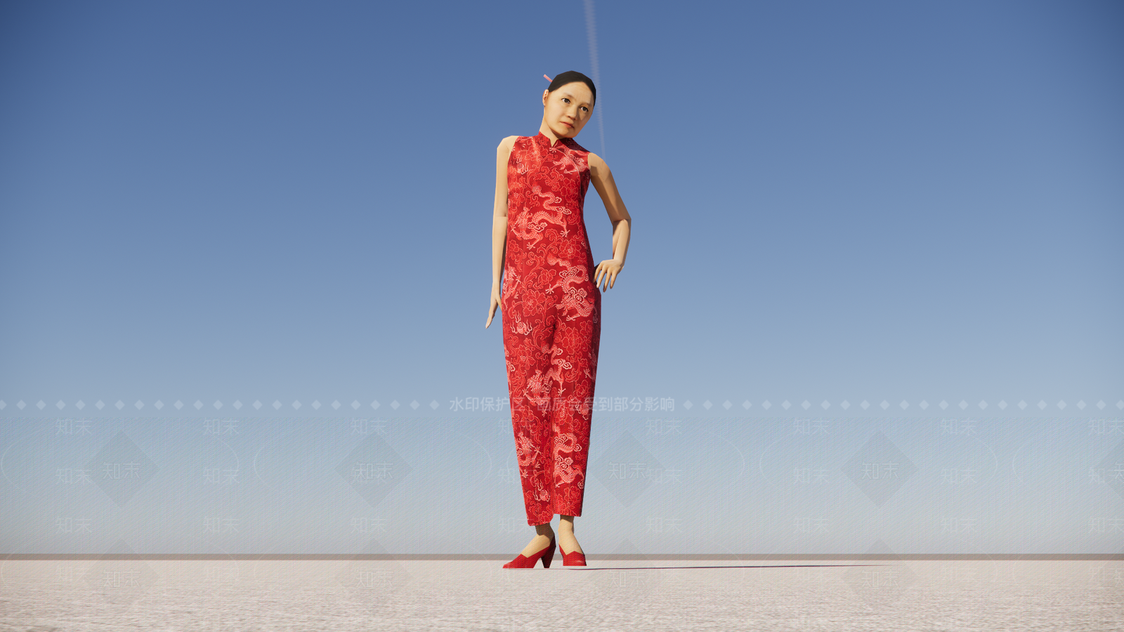 女人SU模型下载【ID:1201403237】