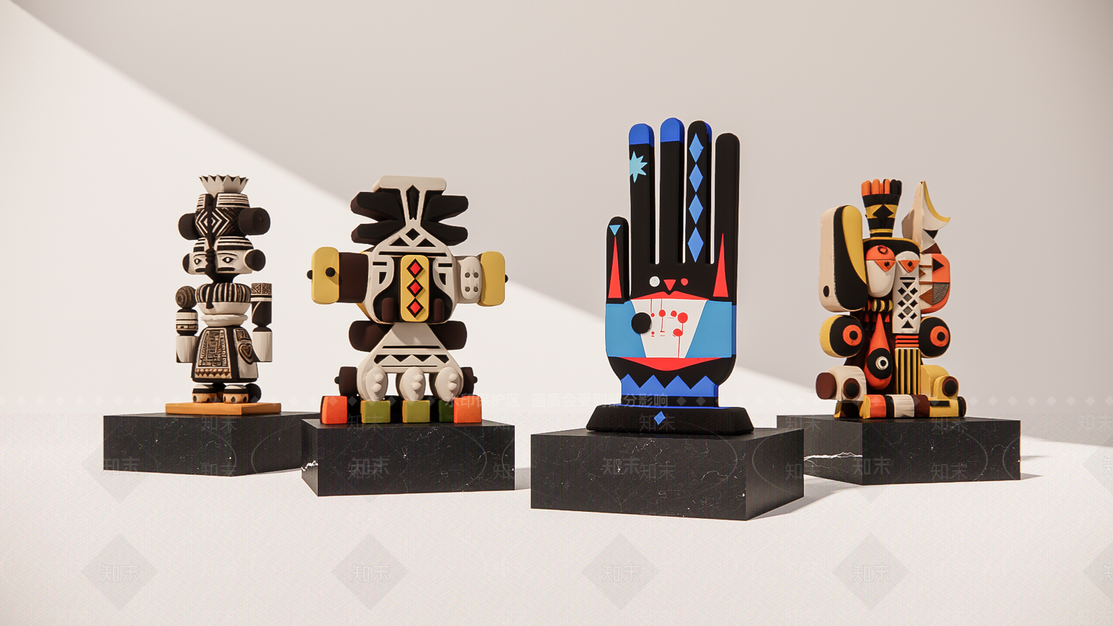 原木复古雕塑摆件SU模型下载【ID:1201404289】