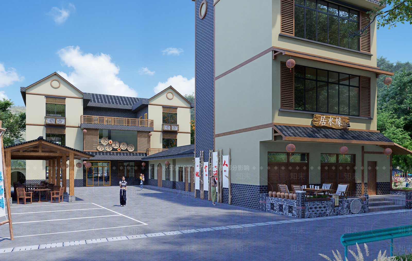 现代乡村民房SU模型下载【ID:1201404584】