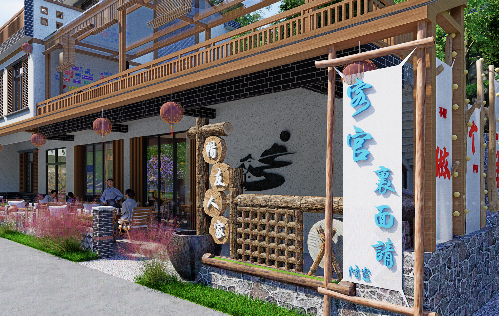 现代乡村民房SU模型下载【ID:1201404638】