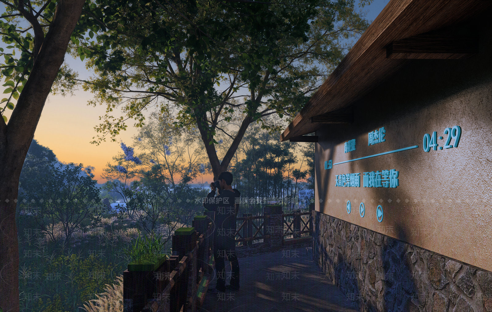 中式乡村民房SU模型下载【ID:1201405906】