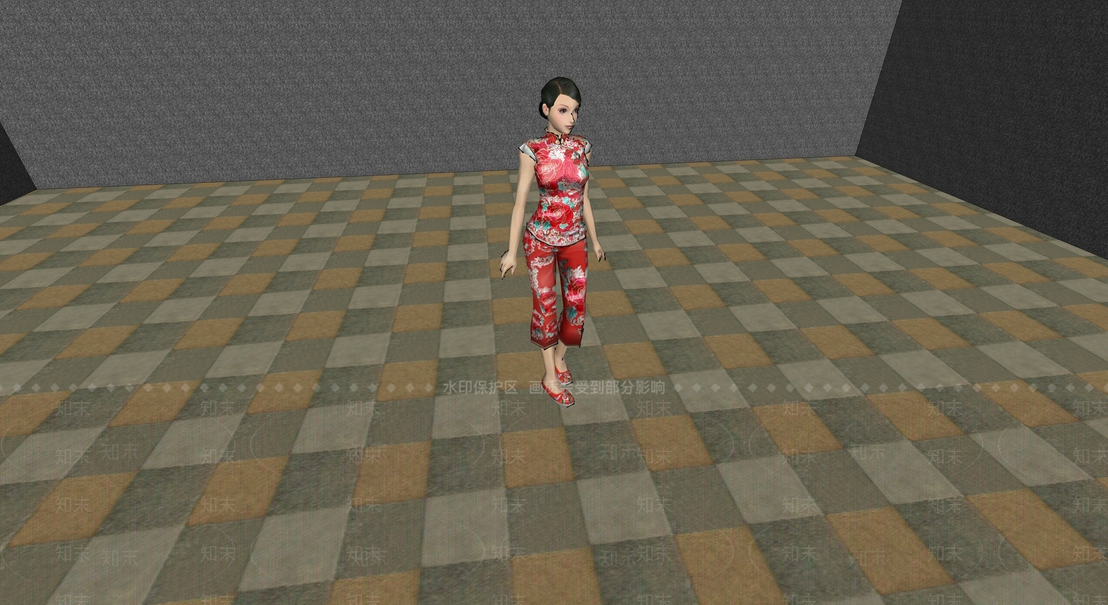 女人SU模型下载【ID:1201407026】