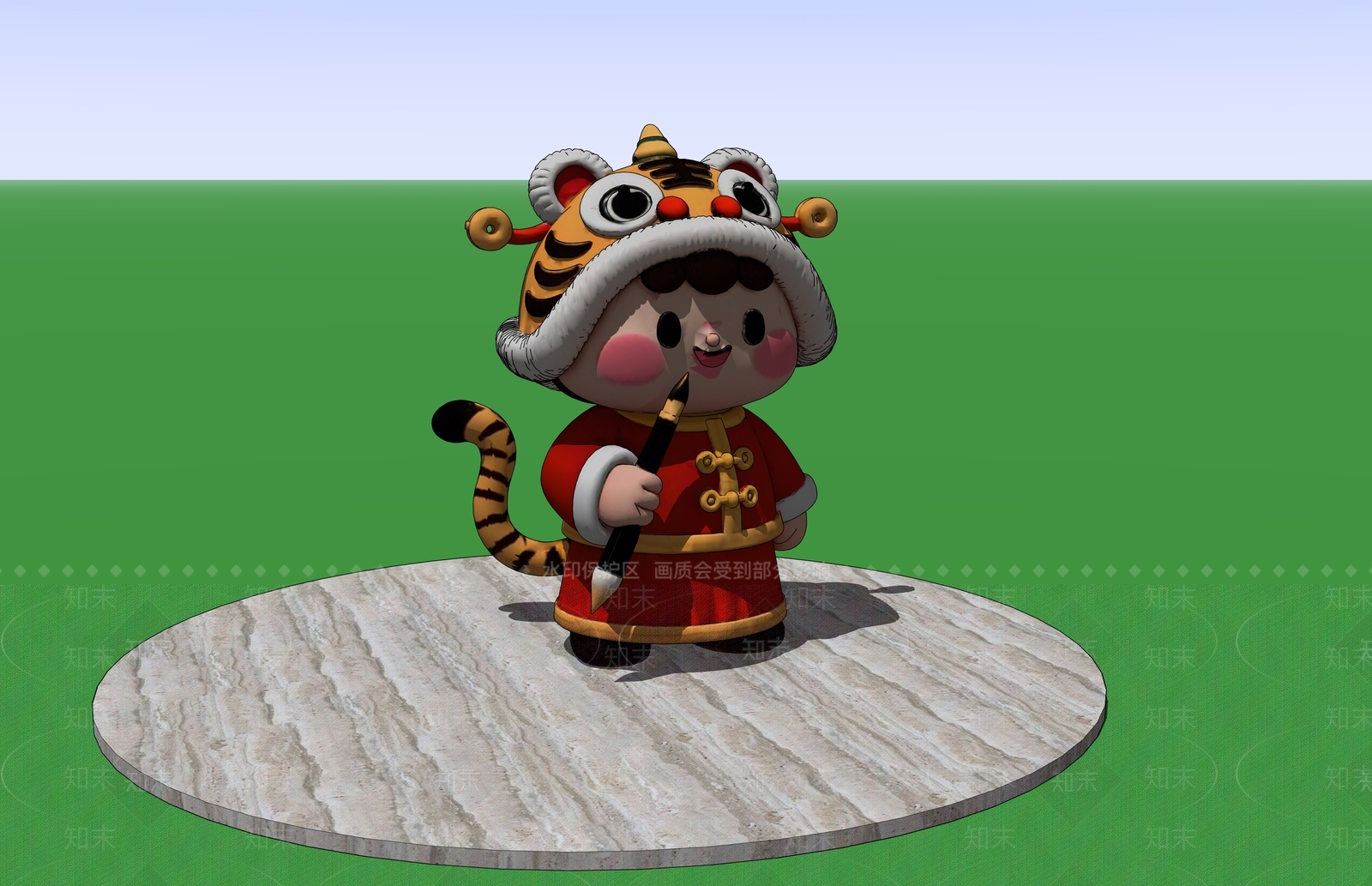 现代新中式其他摆件SU模型下载【ID:1201414460】