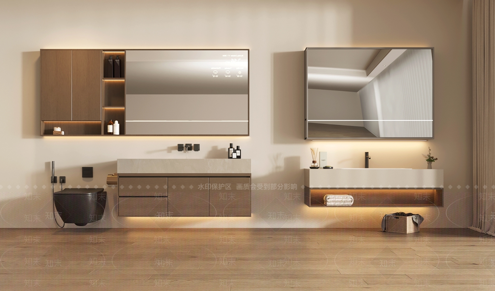 浴室柜3D模型下载【ID:1201415595】
