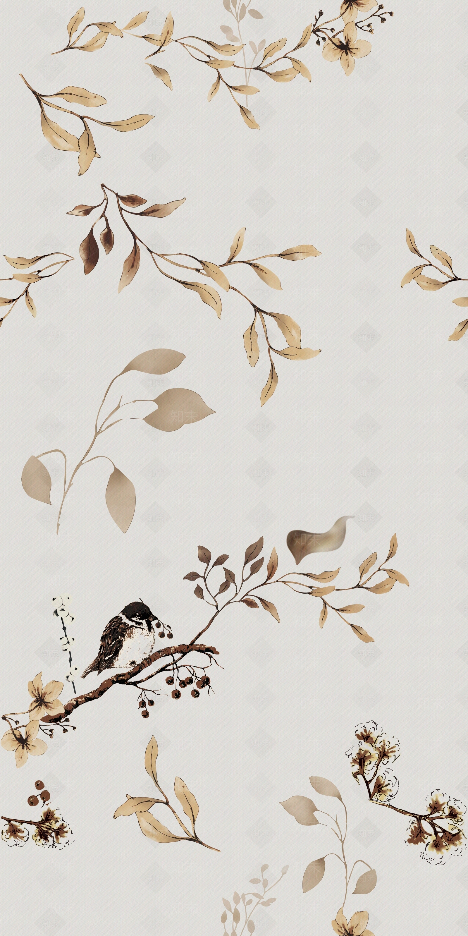 新中式复古卫生间瓷砖贴图下载【ID:1201416602】