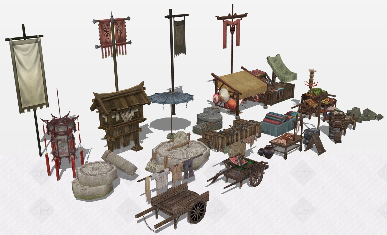 复古古建筑SU模型下载【ID:1201417925】