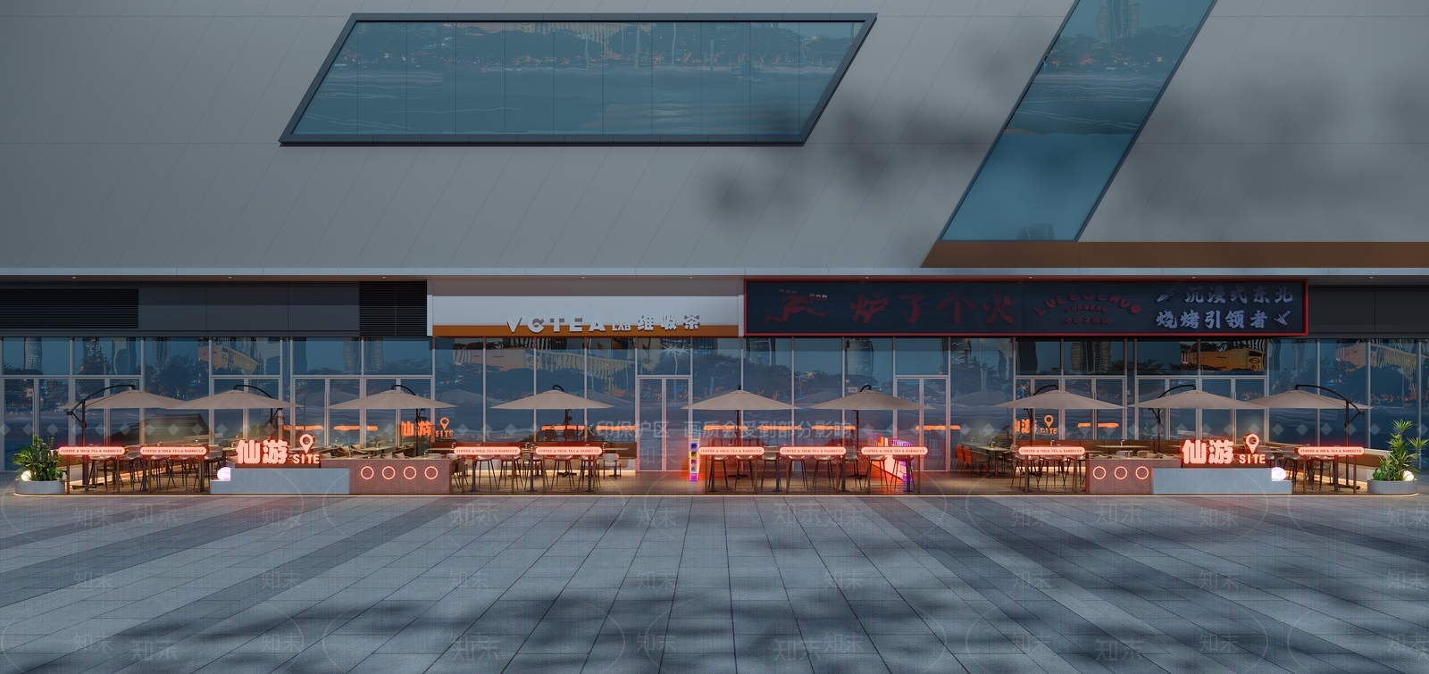 现代其他餐饮空间3D模型下载【ID:1201421761】