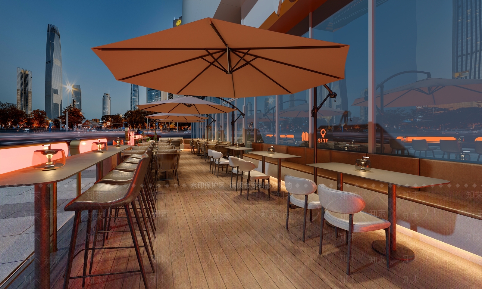 现代其他餐饮空间3D模型下载【ID:1201421761】