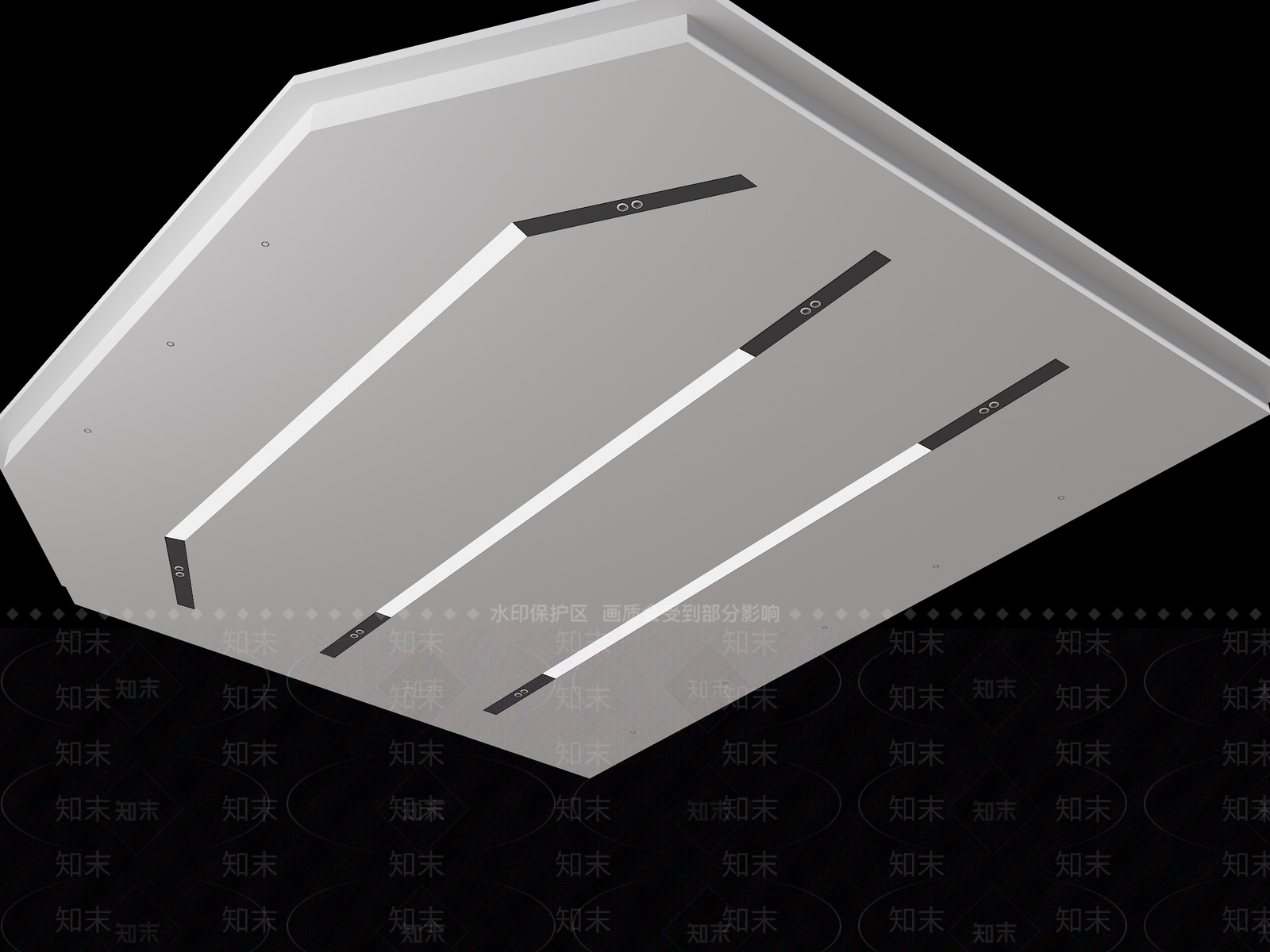 现代简约吊顶3D模型下载【ID:1201425988】