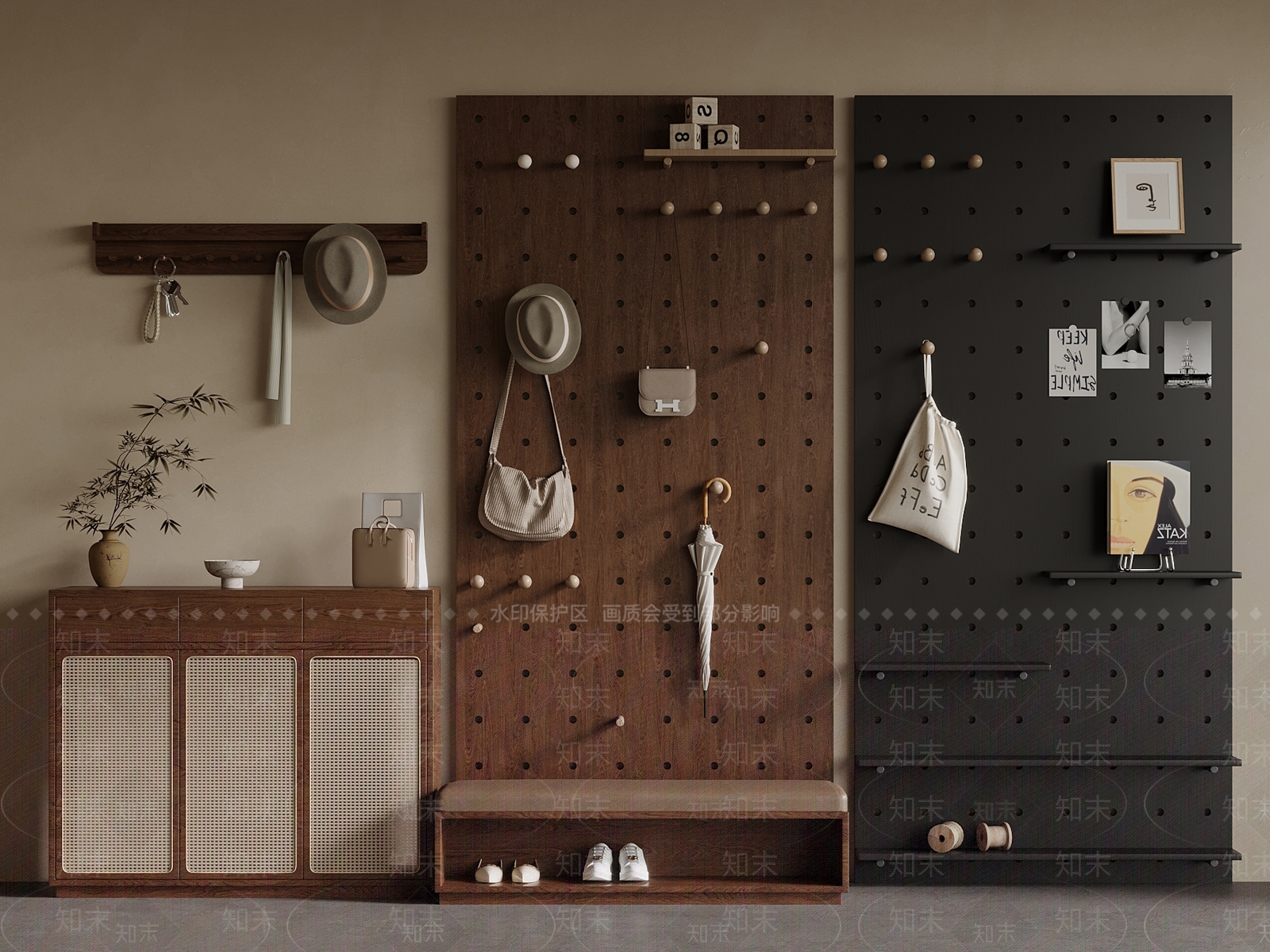 中古鞋柜3D模型下载【ID:1201427287】