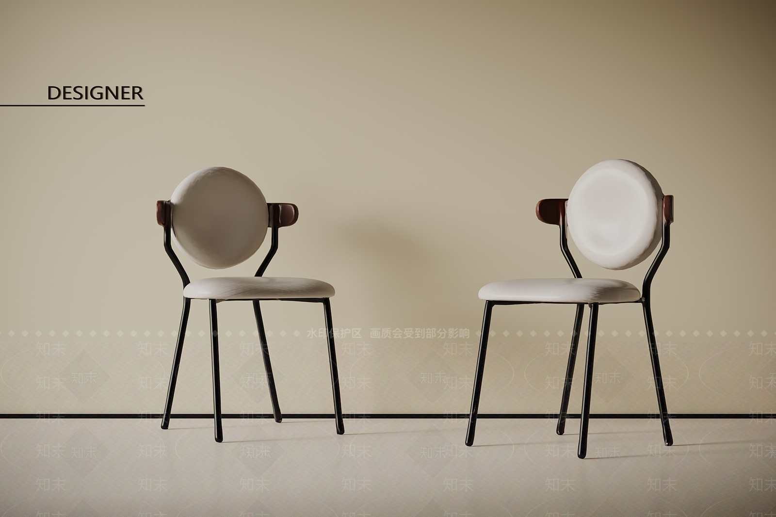 现代休闲椅3D模型下载【ID:1201428601】
