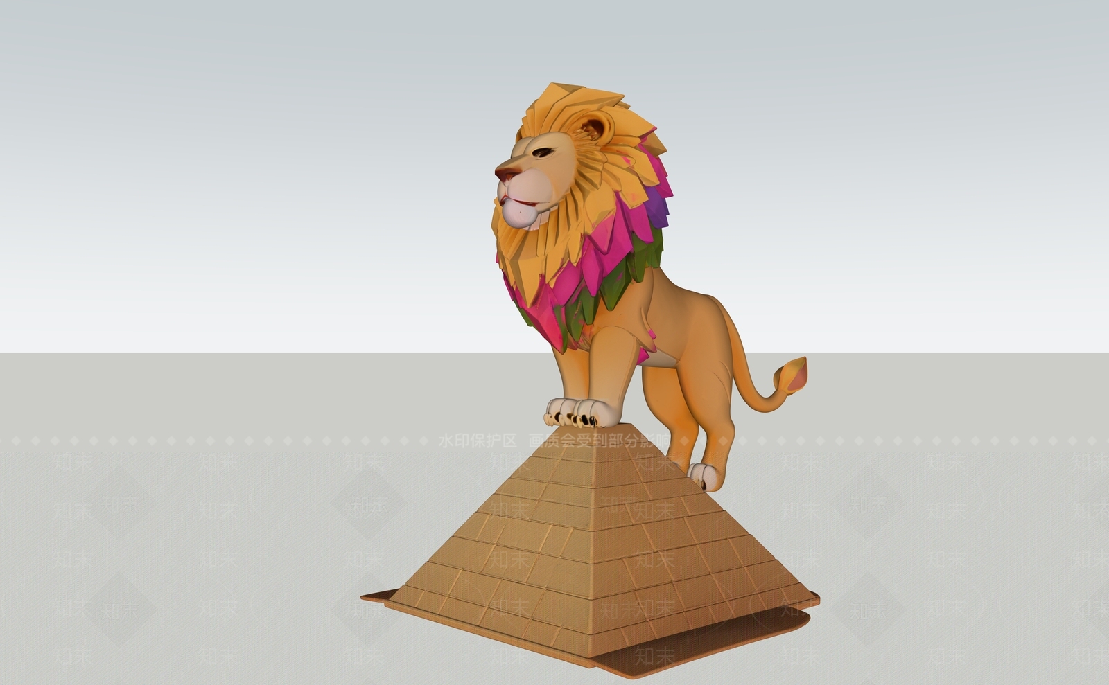 现代雕塑SU模型下载【ID:1201434180】