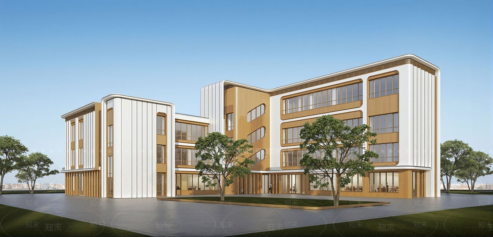 现代幼儿园SU模型下载【ID:1201436637】