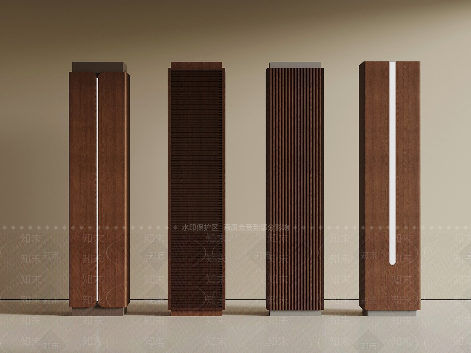 现代柱子3D模型下载【ID:1201437388】