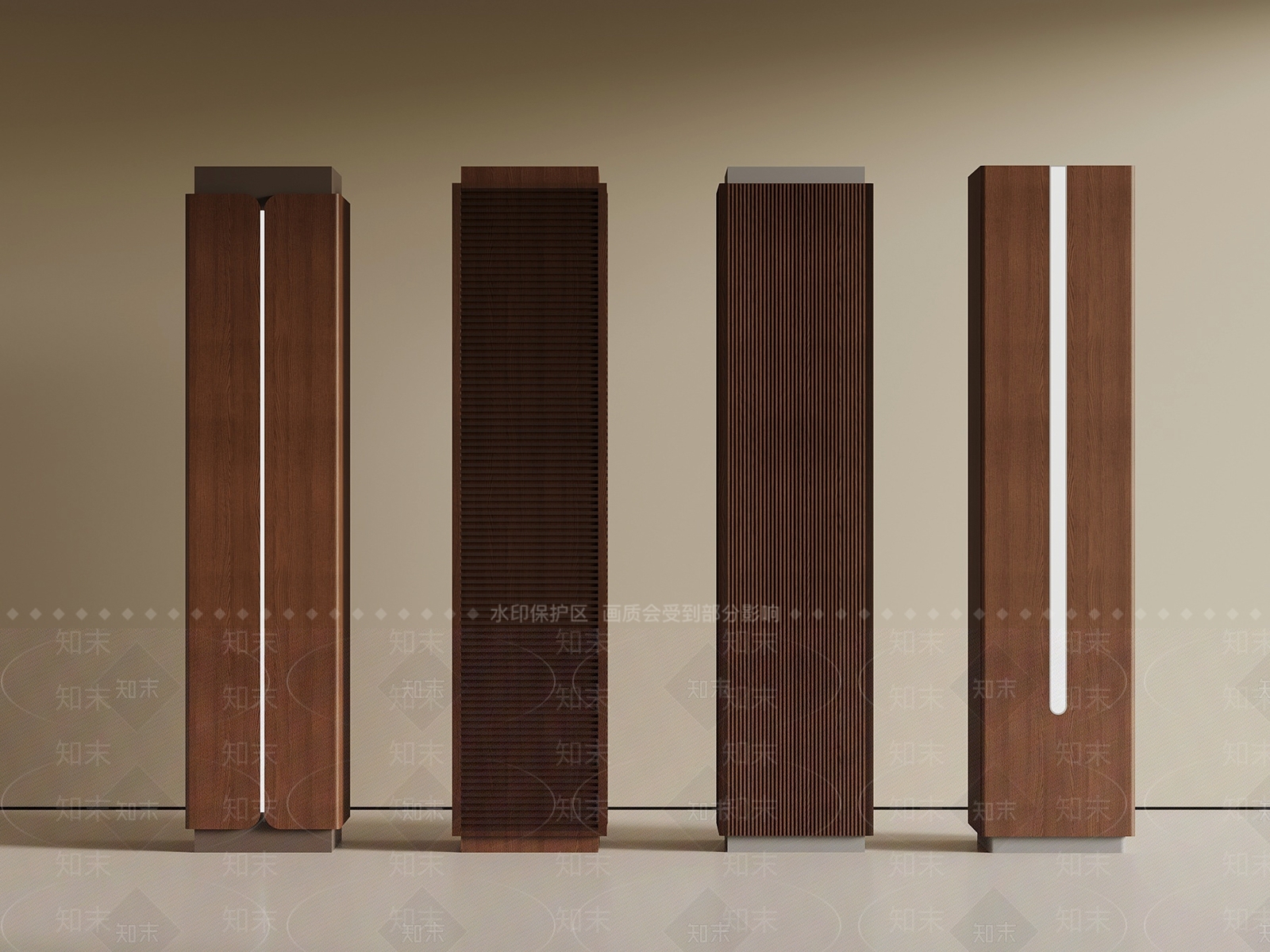 现代柱子SU模型下载【ID:1201437450】