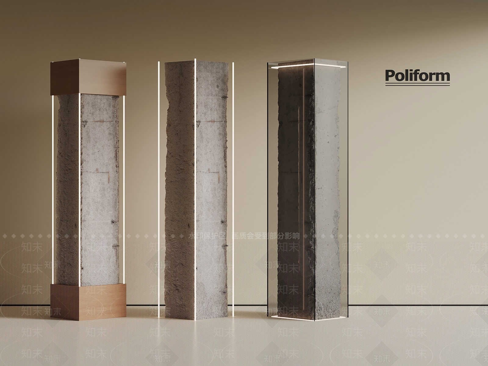 现代柱子SU模型下载【ID:1201437487】