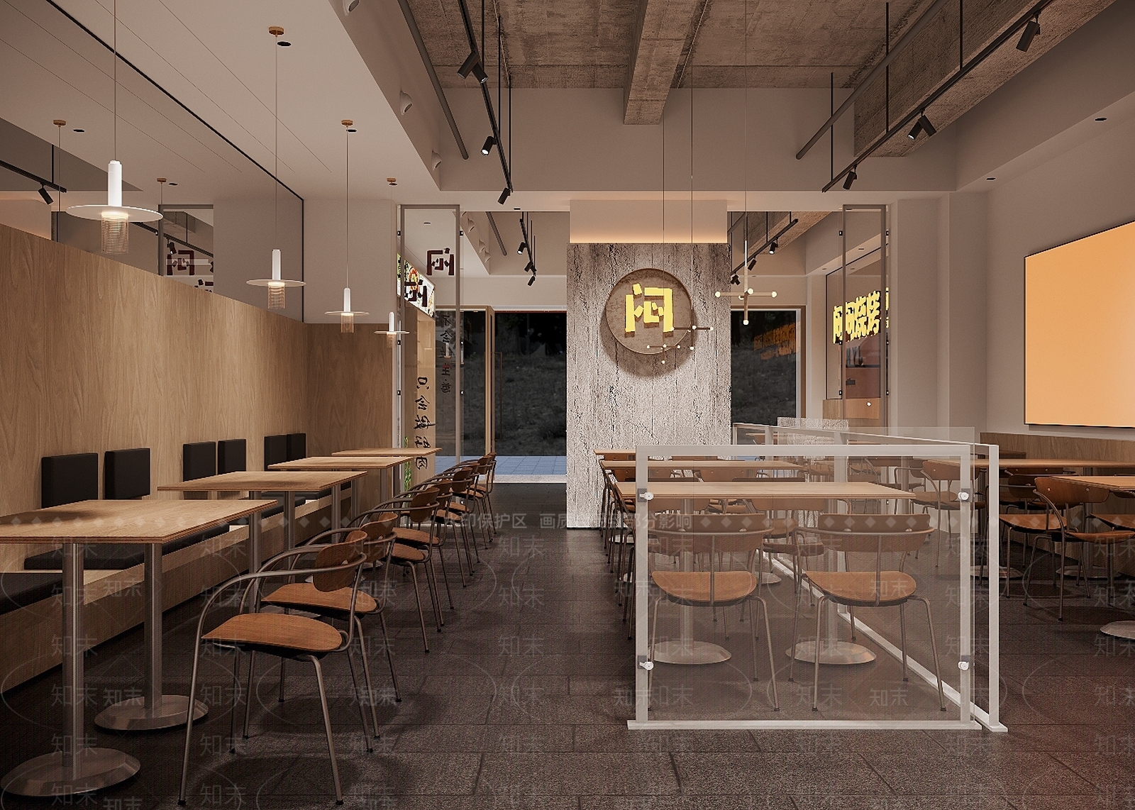 现代烧烤烤肉店SU模型下载【ID:1201439200】