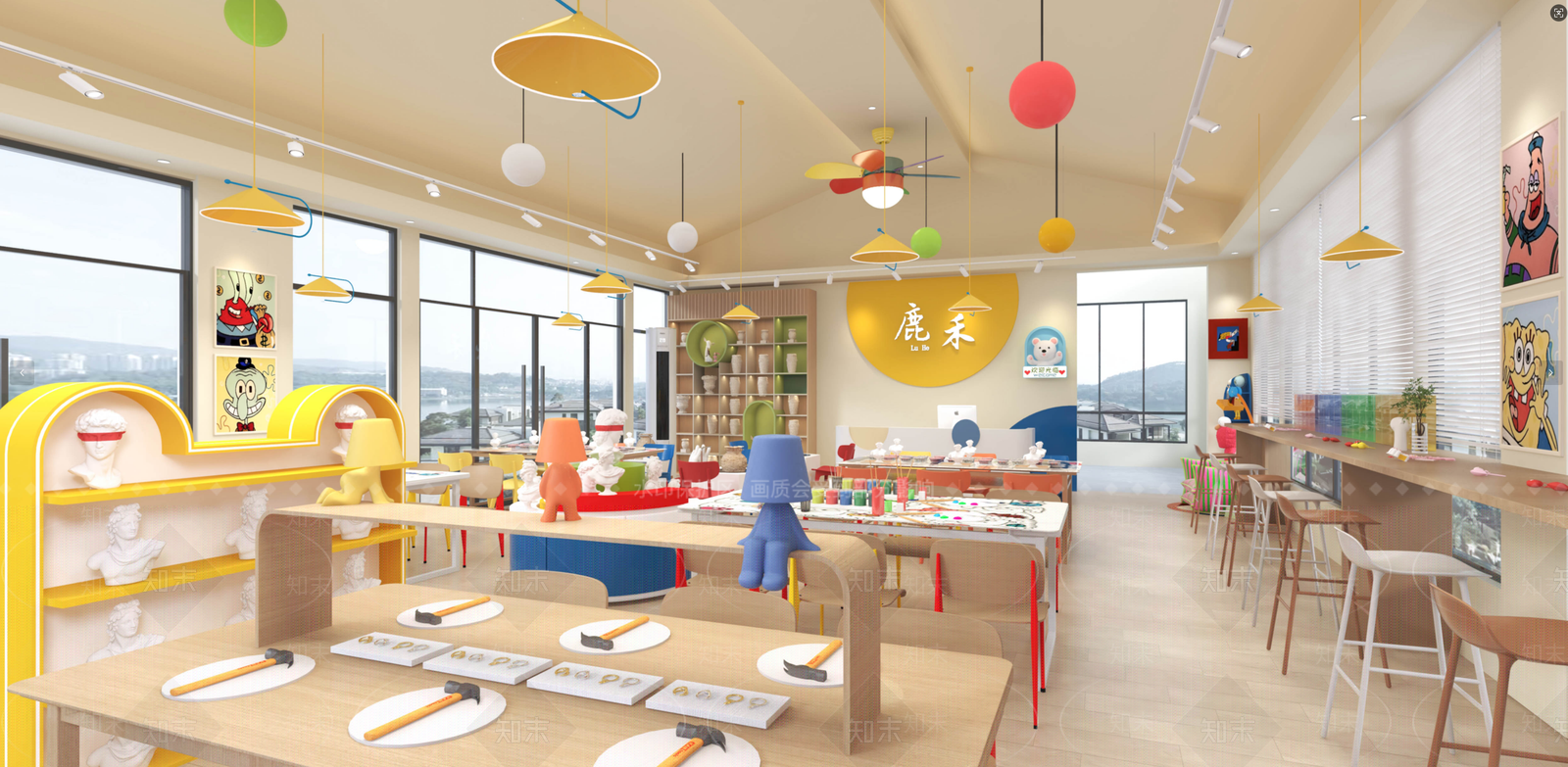 奶油儿童乐园3D模型下载【ID:1201440673】
