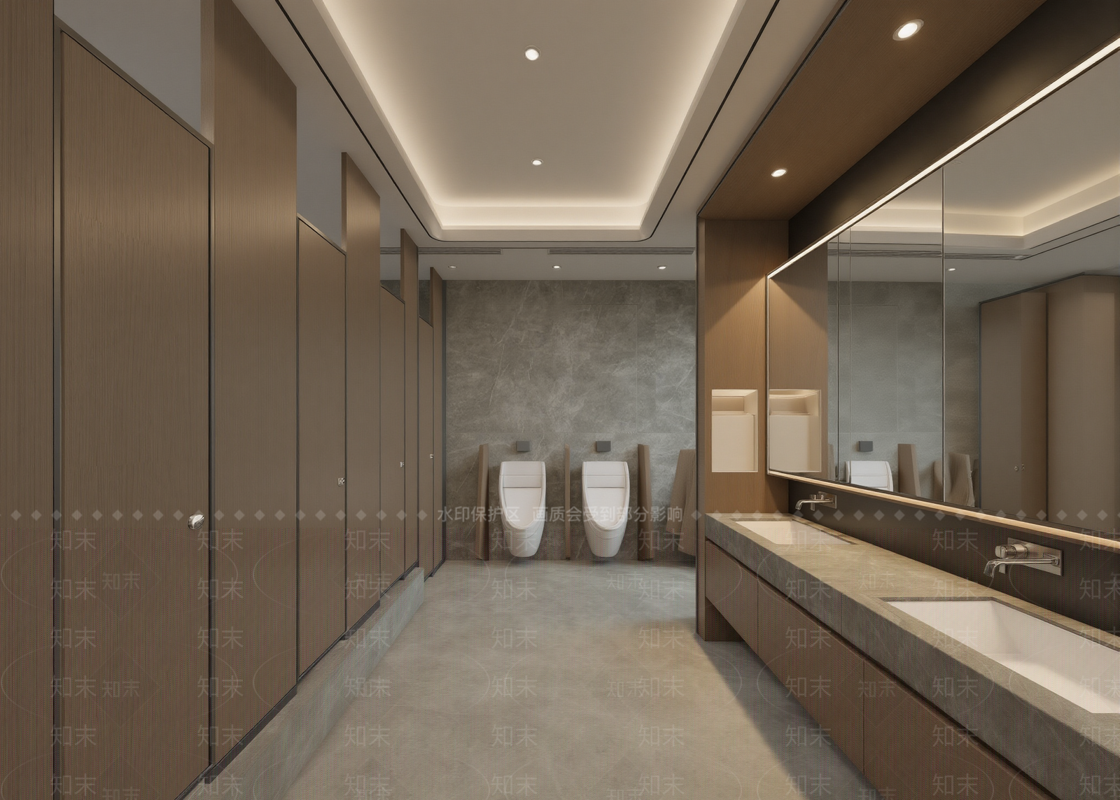 现代公共卫生间SU模型下载【ID:1201444020】