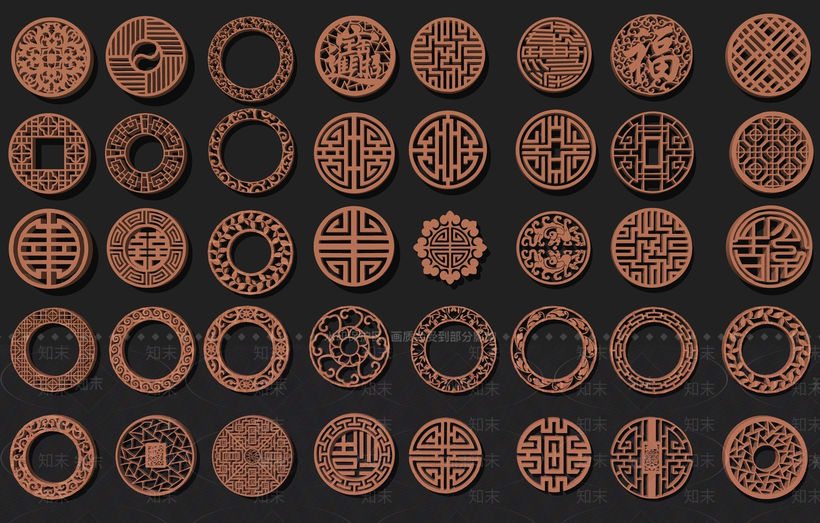 新中式中式雕花SU模型下载【ID:1201445423】