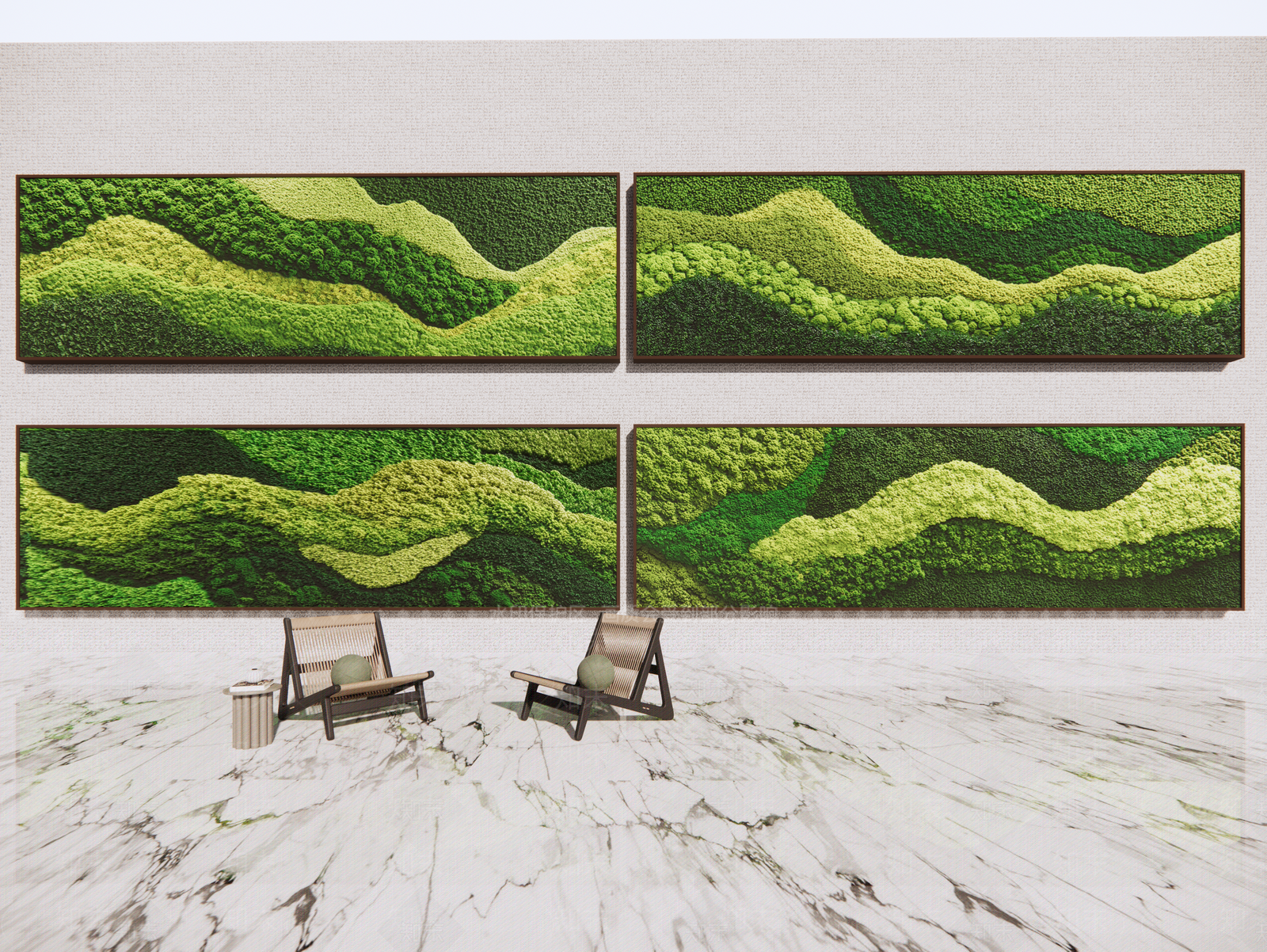 现代轻奢垂直绿化SU模型下载【ID:1201445930】